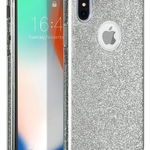 Protectie Spate Senno Magic Glitter pentru Apple iPhone X/XS (Gri)