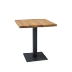 Masa din furnir si lemn Nagano Dining White/Oak, L150xl80xh75,5 cm, 