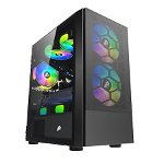 Carcasa 1STPLAYER Gaming X4-M, RGB, Mid-Tower, fara sursa, culoare neagra
