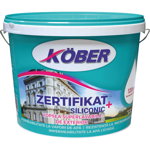 Vopsea superlavabila exterior Kober Zertifikat Plus Siliconic, alb, 15 l, Kober