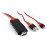 Cablu Gembird, HDMI - Apple + USB, 1.8 m, Orange