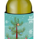 Caroline`s Treasures Pomul de Crăciun și Cocker Spaniel sticla de vin bauturi Izolator Hugger Mltcl Wine Bottle, 