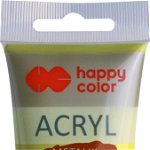 Happy Color Vopsea acrilica Happy Color 75ml verde auriu metalic