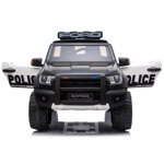Masinuta electrica cu roti din cauciuc Ford Raptor Police negru, Ford