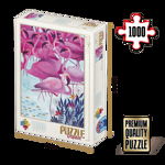 Puzzle Kürti Andrea - Puzzle adulți 1000 piese - Tropical - Flamingo, D-Toys