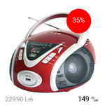 Radio Portabil CD/Mp3/Usb Rosu