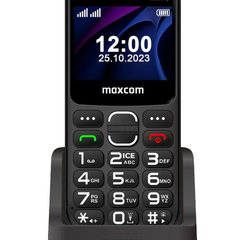 Maxcom Telefon mobil MM443 Light Comfort, 4G, 2.31, Buton SOS, Taste mari retroiluminate, Stand incarcare cu port USB Type-C, Negru, Maxcom