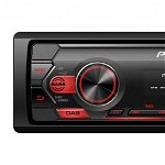 Radio/MP3 player auto, Pioneer, MVH-S220DAB, 1DIN, USB, 4x50W, DAB+, EQ5, Negru