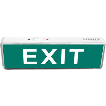 VIVALUX Lampa emergenta Exit Vivalux, LED 3W, lumina rece, baterie Li-Ion 3.7V, 1000 mAh, IP20, autocolant inclus, VIVALUX