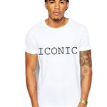 Tricou barbati alb - ICONIC, THEICONIC