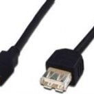 Cablu prelungitor USB 2.0, mufă tată USB A 2.0 - mufă mamă USB A 2.0, 3 m, negru, Digitus, Digitus