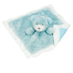 Jucarie din textil pentru bebelusi - Ursulet cu paturica - Bleu