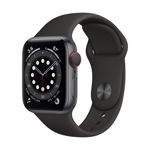 Apple Watch Series 6 40mm, Cellular, Aluminiu, Sport Band, M06P3WB, space grey