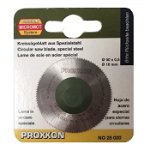 Disc HSS pentru KS 230, taiere metal, lemn, plastic Proxxon PRXN28020, Ø50x10 mm, 100 dinti