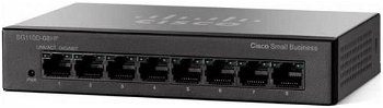 Switch poe cisco, "sg110d-08hp"port gigabit x 8, unmanaged, nerackabil, carcasa metalica, "sg110d-08hp-eu" (include tv 1.75lei)