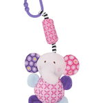 Jucarie din plus pentru bebelusi Lorelli Elephant Pink Bell