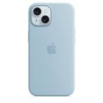 Apple Husa telefon APPLE iPhone 15 Silicone Case cu MagSafe - Albastru deschis, Apple