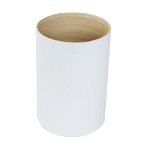 Cutie depozitare cilindrica, Compactor, Laccato, 12 x 18 cm, bambus, alb, Compactor
