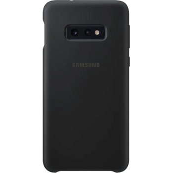 Husa Premium Originala Silicone Cover Samsung Galaxy S10e Negru Ef-pg970tbegww