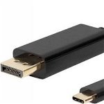 Adaptor USB Lanberg Adaptor cablu Lanberg CA-CMDP-10CU-0005-BK 0,5 m USB Type-C DisplayPort, Lanberg