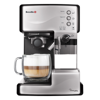 Espressor Manual cu Lapte Prima Latte Silver, Breville