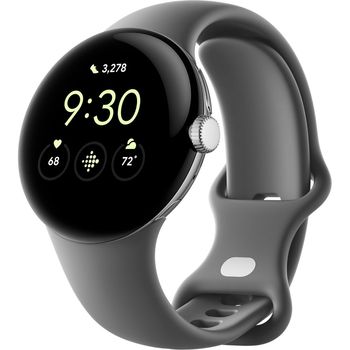 Smartwatch Google Pixel 41mm WiFi Polished Silver/Charcoal