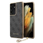 Husa Premium Guess Compatibila Cu Samsung Galaxy S21 Ultra, Colectia Charms, Gri - 503249