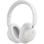 Casti wireless Over The Ear Baseus Bowie D03, Hi-Fi, Bluetooth 5.3, Alb