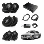 Pachet sistem audio Plug&Play Audison dedicat BMW K4E X4M + Amplificator AP 8.9bit 520W + Conectica dedicata, Audison