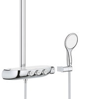 Coloana de dus Grohe Rainshower System SmartControl Duo 360 cu baterie termostatata  moon white, Grohe