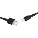 Cablu de date Hoco X20 Flash, USB - USB Type-C, silicon, 3m, 2A, Negru, Hoco