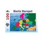 Puzzle Harta Europei, 100 piese