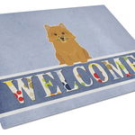 Caroline`s Treasures Carolines Comori BB5601LCB Norwich Terrier Bine ati venit de sticlă de tăiere bord mare Multicolore 12H x 16W, 