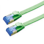 Cablu de retea RJ45 extra flat FTP cat.6A 0.5m Verde