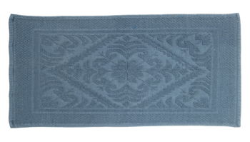Covoras albastru textil pentru baie Salvador 60x120h, Decorer
