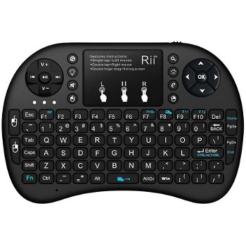 Mini tastatura bluetooth i8+ touchpad compatibila Smart TV, Rii tek