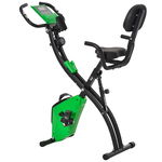 Bicicleta Pliabila 2 în 1, Rezistenta 8 Nivele Elastice pentru Brate si Ecran LCD, 97x51x115cm, Verde HOMCOM | Aosom RO, HOMCOM