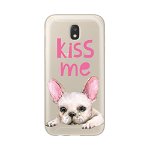 Protectie Spate Lemontti Art Pug Kiss LMSAJ330M28 pentru Samsung Galaxy J3 2017 (Multicolor), Lemontti