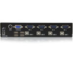 Switch, Startech, KVM 4 PC VGA USB (SV431USB), Negru