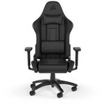 Scaun Gaming Corsair TC100 RELAXED, Piele, Tetiera, Negru