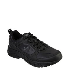 Pantofi sport cu garnituri de piele peliculizata Oak Canyon-Redwick, Skechers