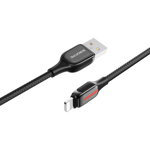 Cablu Date si Incarcare USB la Lightning Borofone BU14 Heroic, Negru