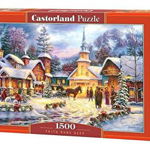 Puzzle 1500 piese Iarna in Sat 151646