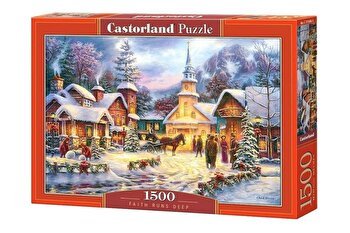 Puzzle Iarna in sat, 1500 piese