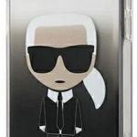 Protectie spate Karl Lagerfeld KLHCP12LTRDFKBK pentru iPhone 12 Pro Max (Negru)