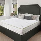 Saltea Ortopedica, Hipoalergenica, Premium Bamboo Memory Latex, 140x200 cm, Arcuri Pocket, 7 Zone de Confort