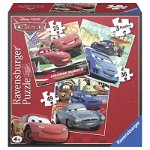 Ravensburger - Puzzle Cars, 3 buc in cutie, 25/36/49 piese