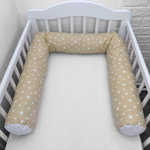 Perna bumper Deseda pentru pat bebe 180 cm stelute pe bej, DESEDA