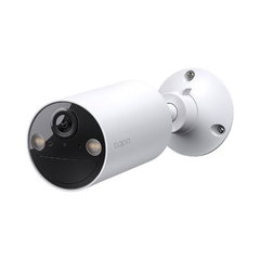 Kit 4 camere supraveghere IP WiFi TP-Link Tapo C410, 2K 3MP, IR 9.1m, lentila fixa 3.17mm, microfon si difuzor, alarma sonora, baterie 6400mAh, microSD 512GB, IP65, Tp-Link Tapo