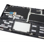 Tastatura Asus Zenbook UX302LG Neagra cu Palmrest Gri cu TouchPad iluminata backlit, Asus